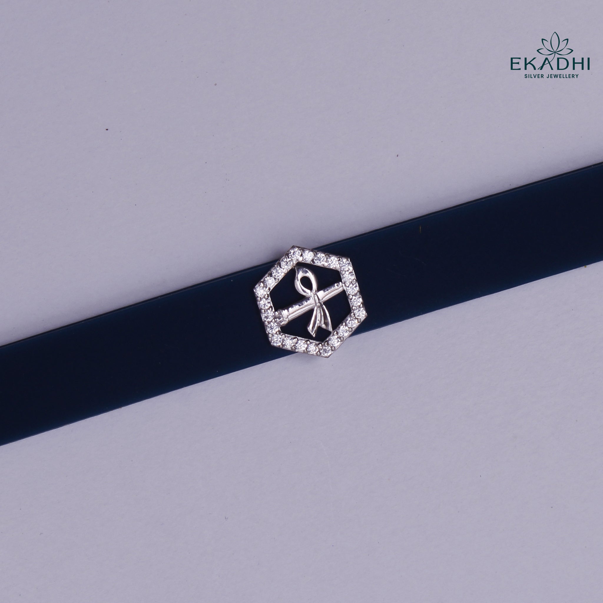 HJ49205 - SILVER RAKHI