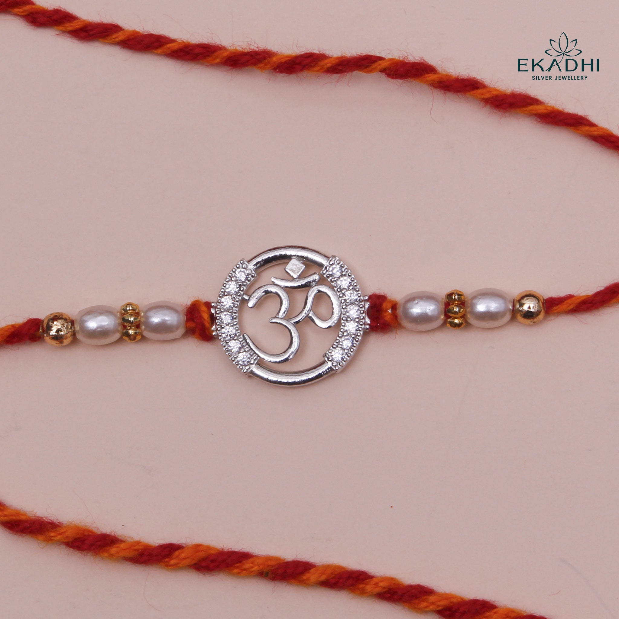 HJ49392 - SILVER RAKHI