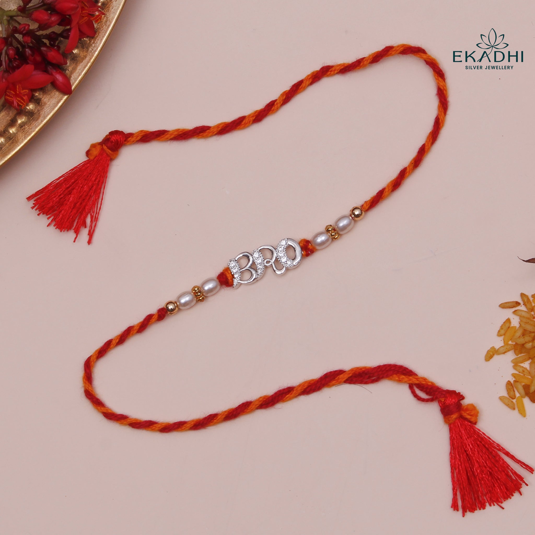 HJ49401 - Silver Rakhi