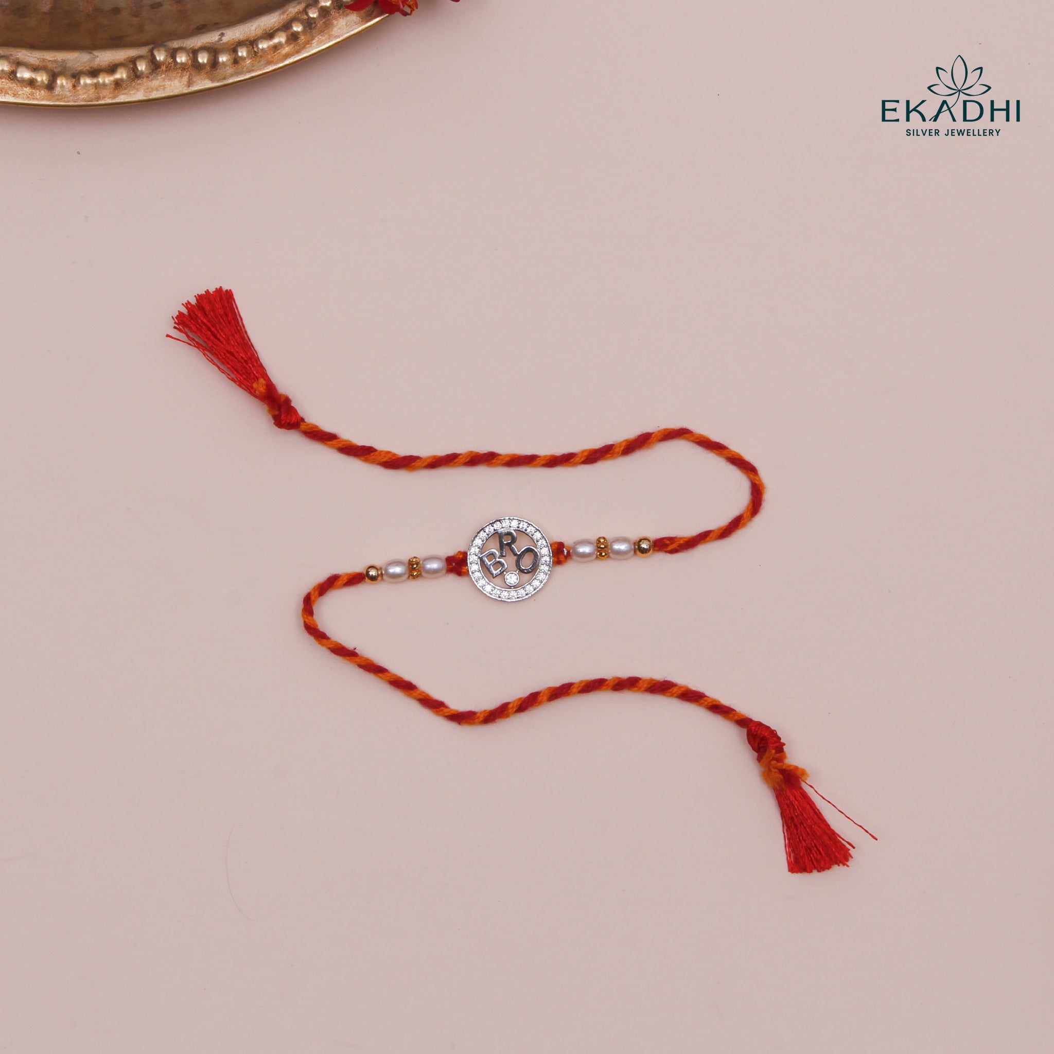 HJ49406 - SILVER RAKHI