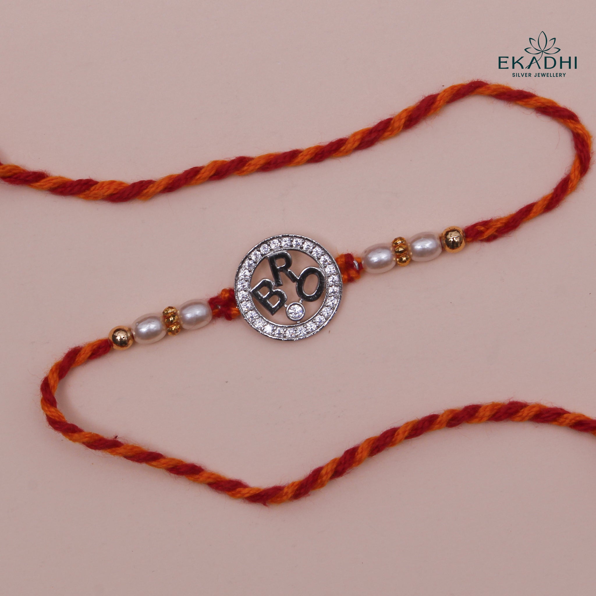 HJ49406 - SILVER RAKHI