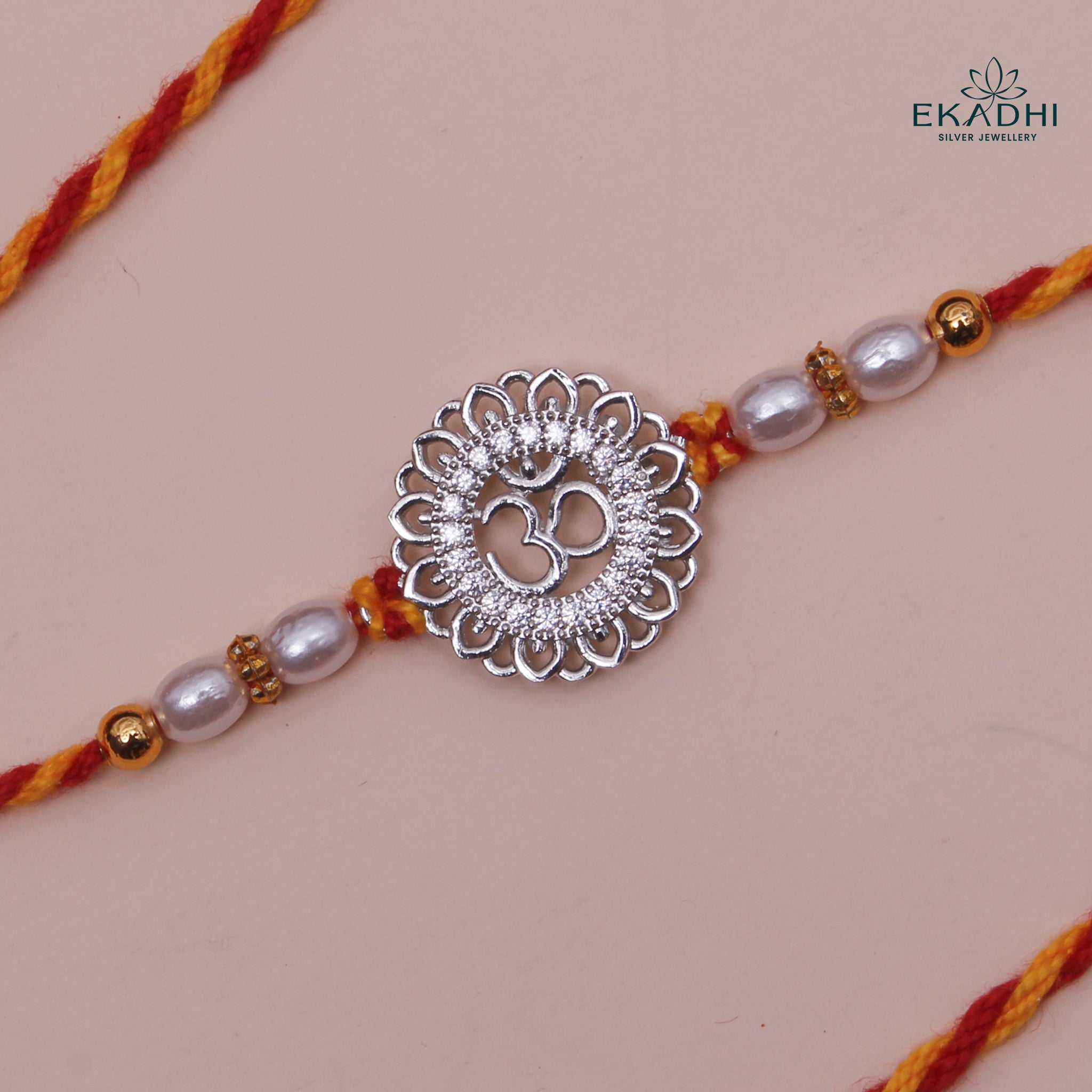 HJ49413 - SILVER RAKHI