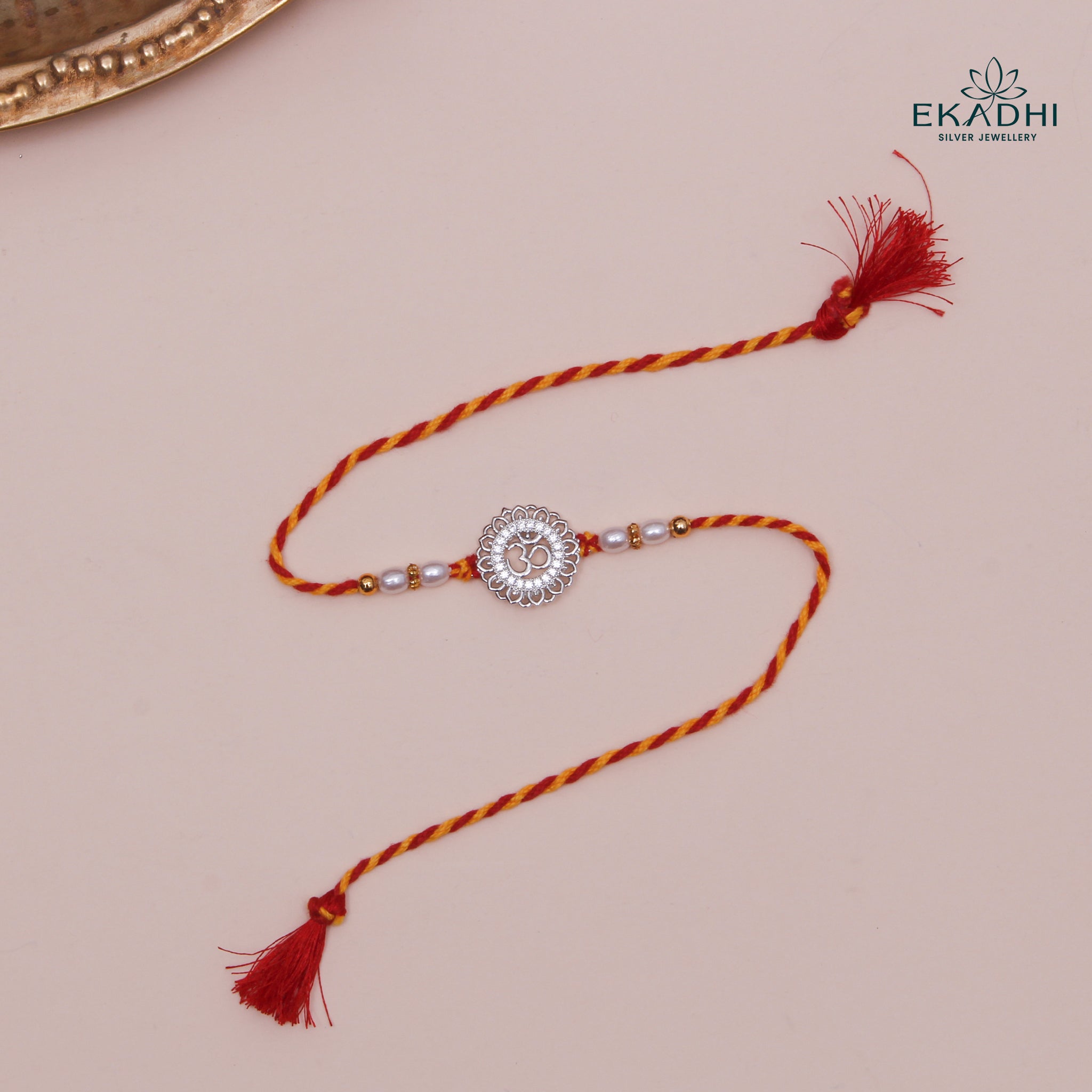 HJ49414 - SILVER RAKHI