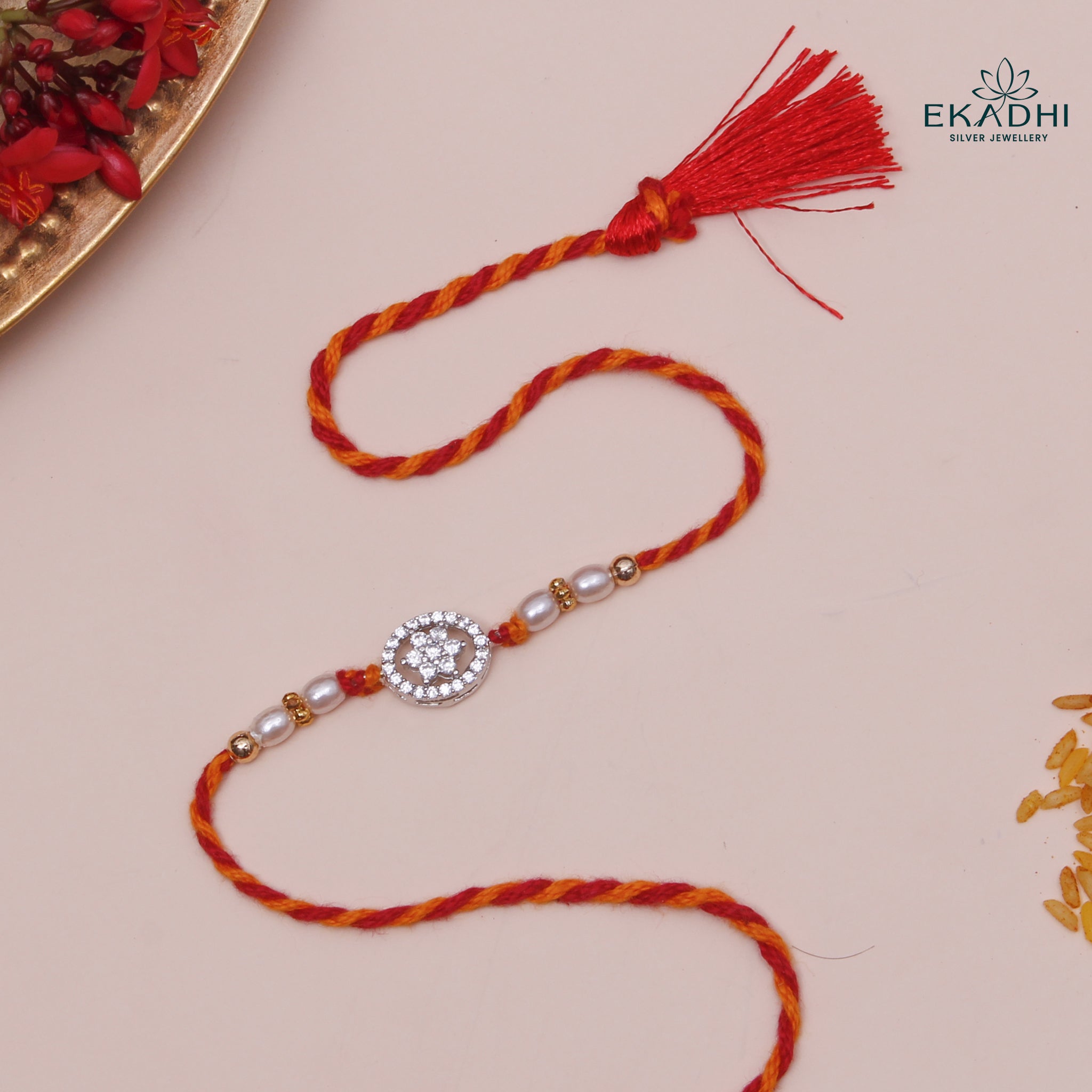 HJ49421 - Silver Rakhi