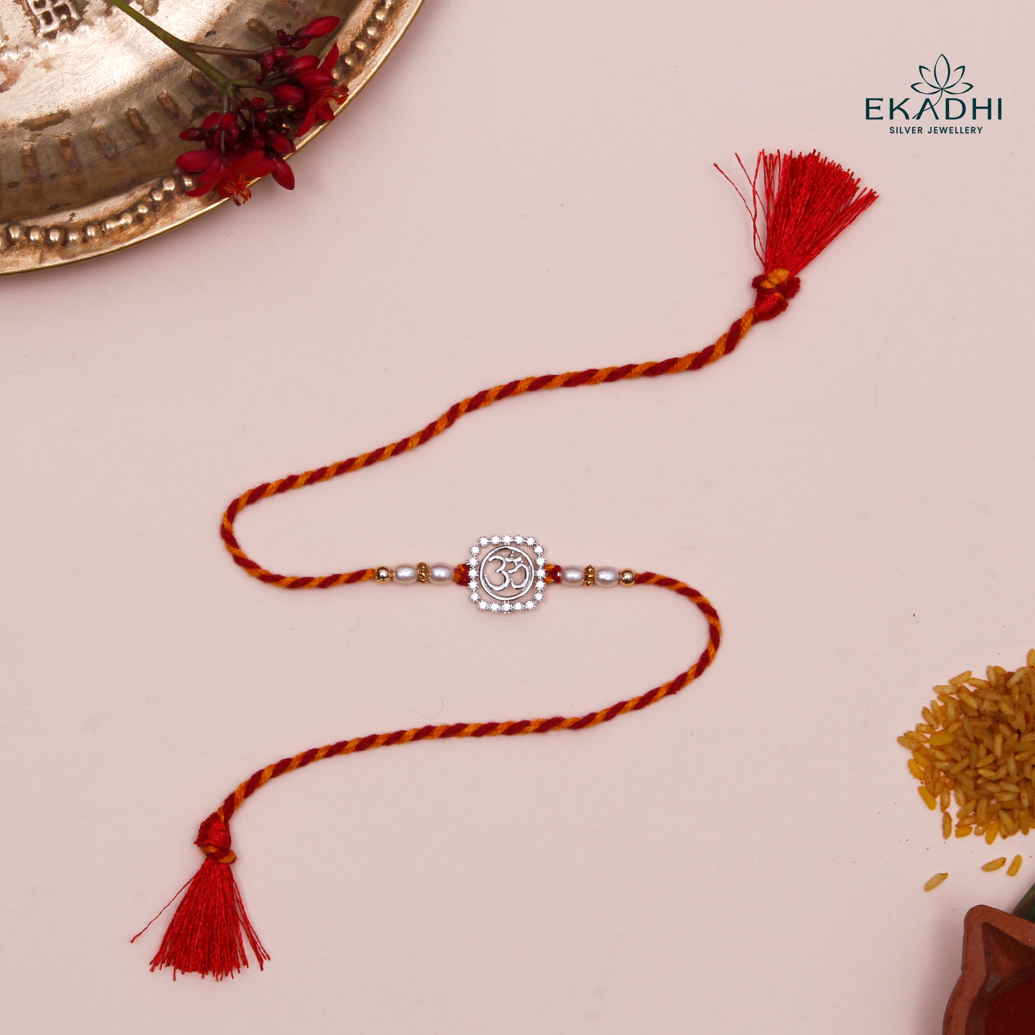 HJ49426 - SILVER RAKHI