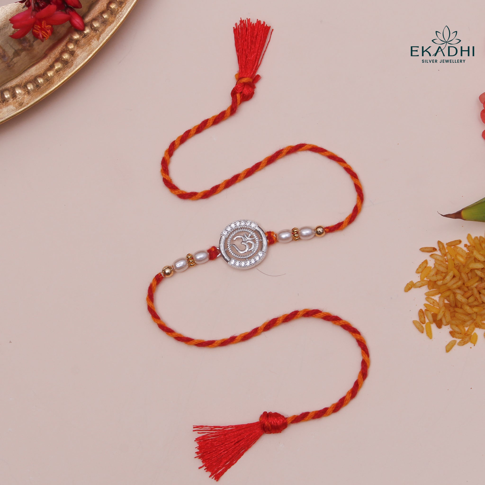 HJ49439 - Silver Rakhi