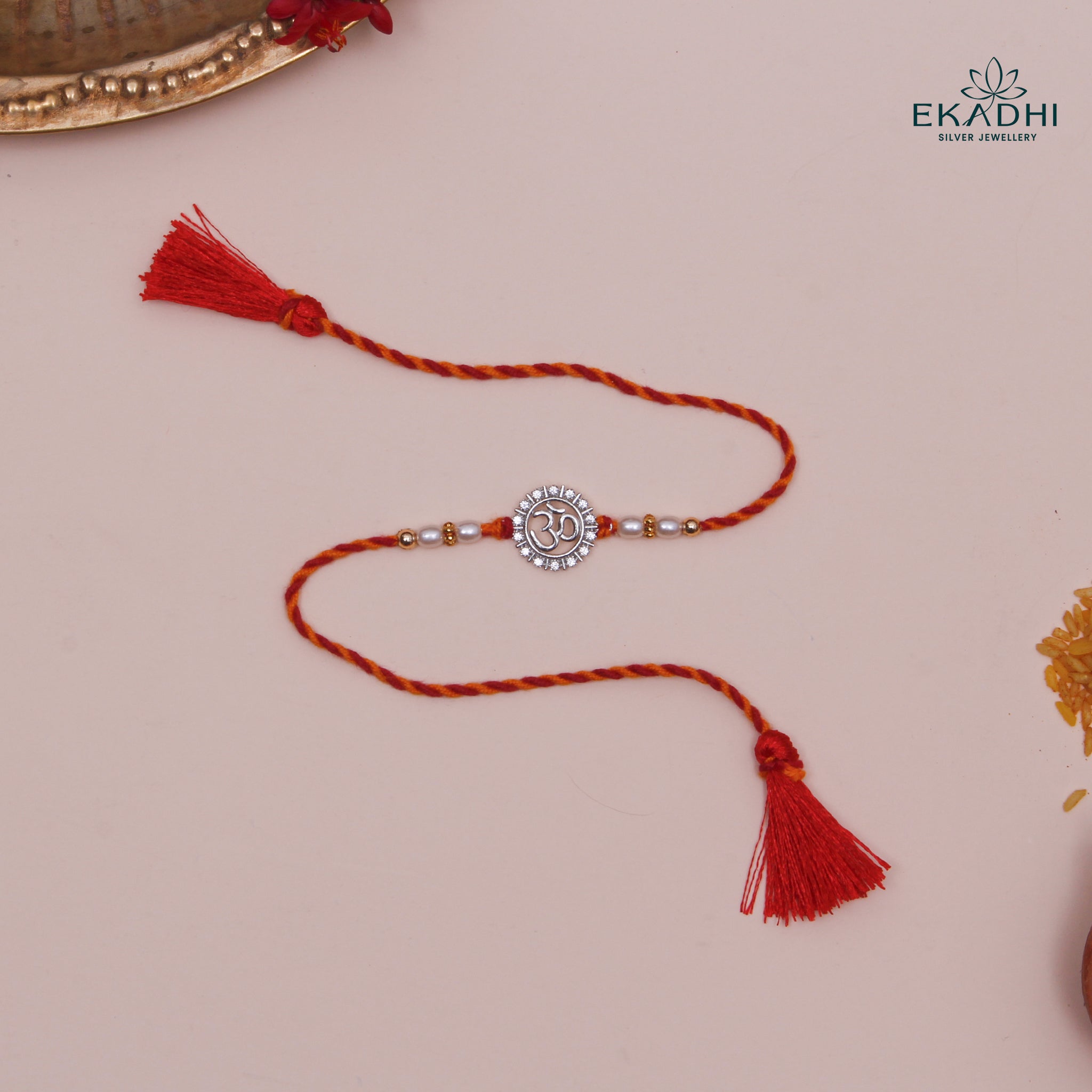 HJ49458 - SILVER RAKHI