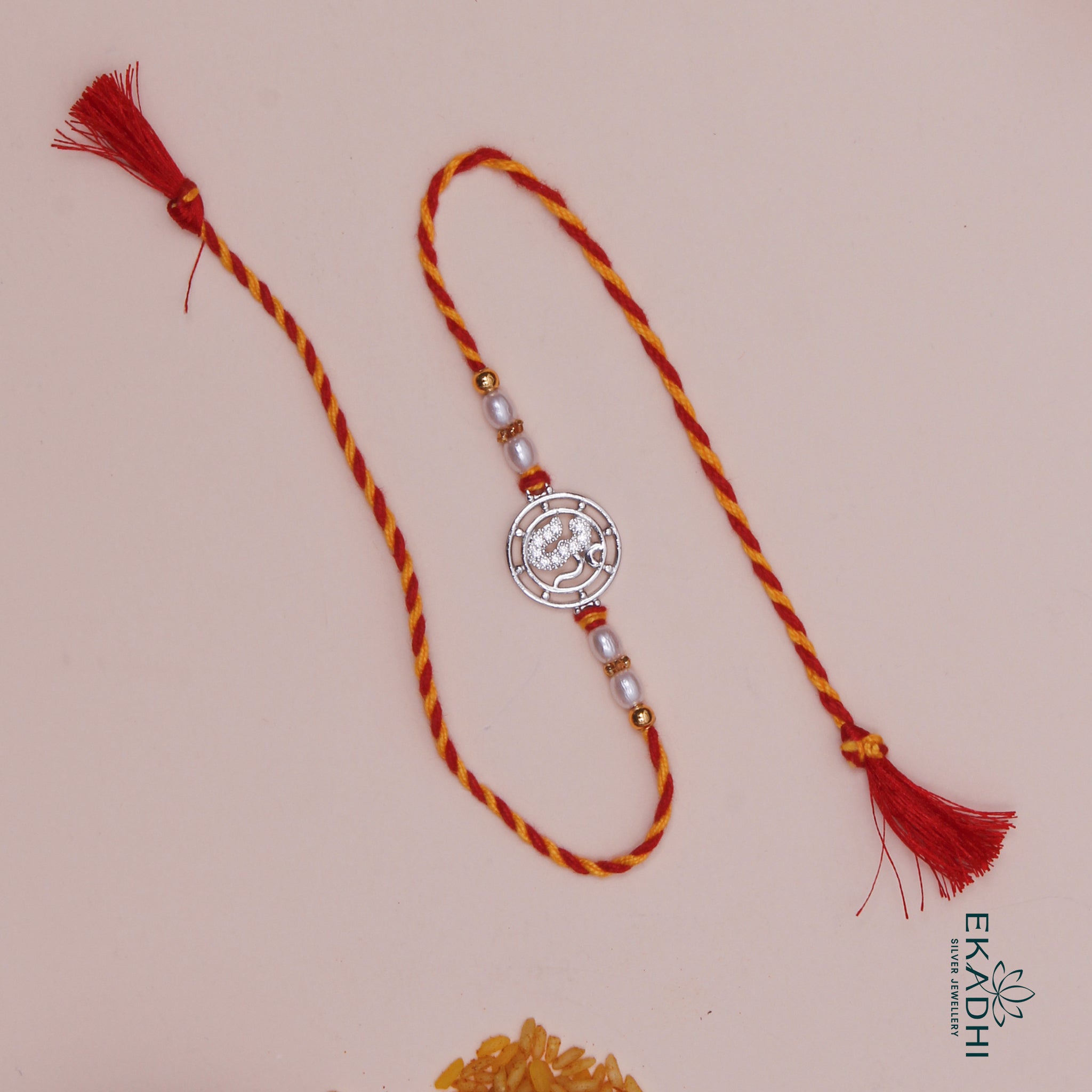 HJ49475 - SILVER RAKHI