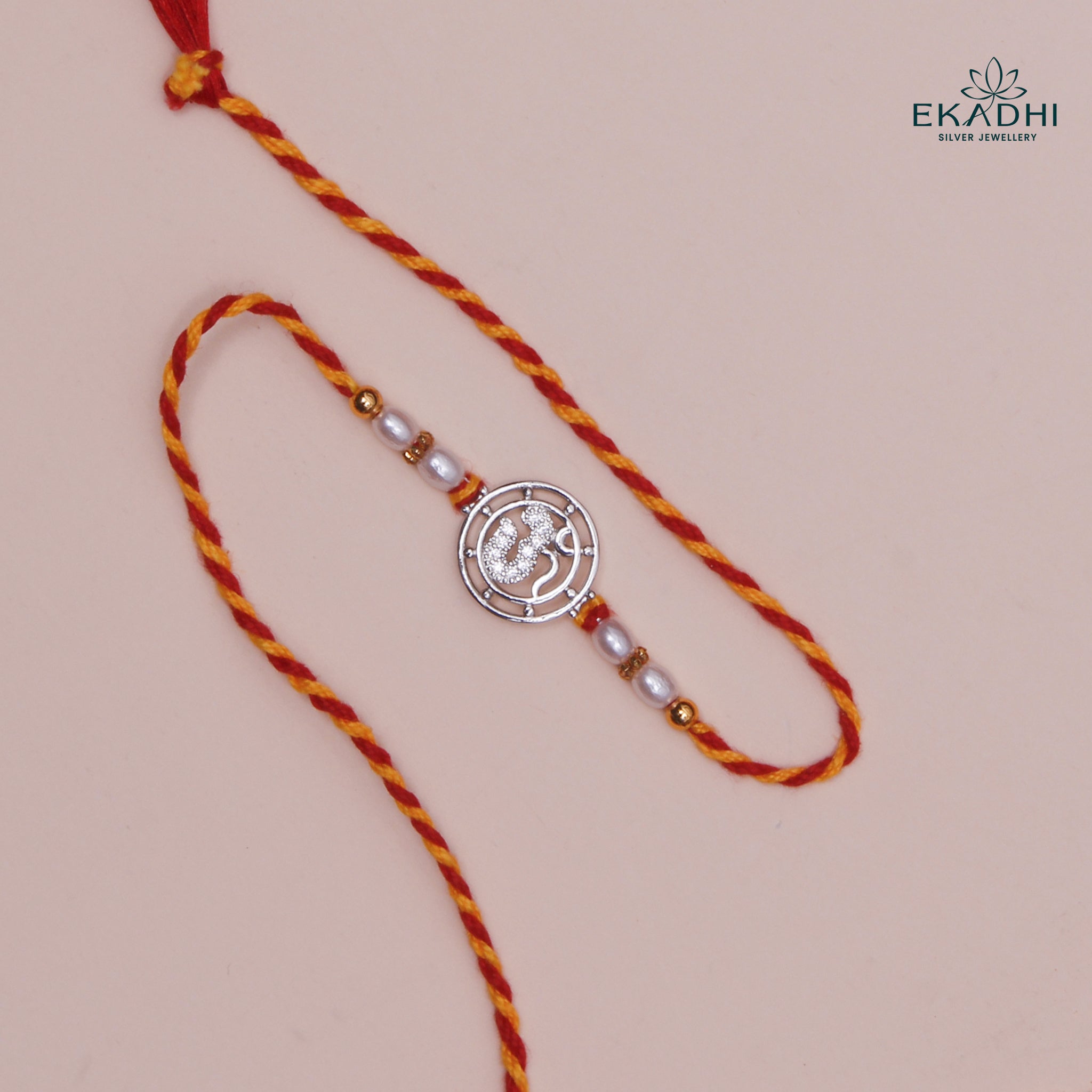 HJ49476 - SILVER RAKHI