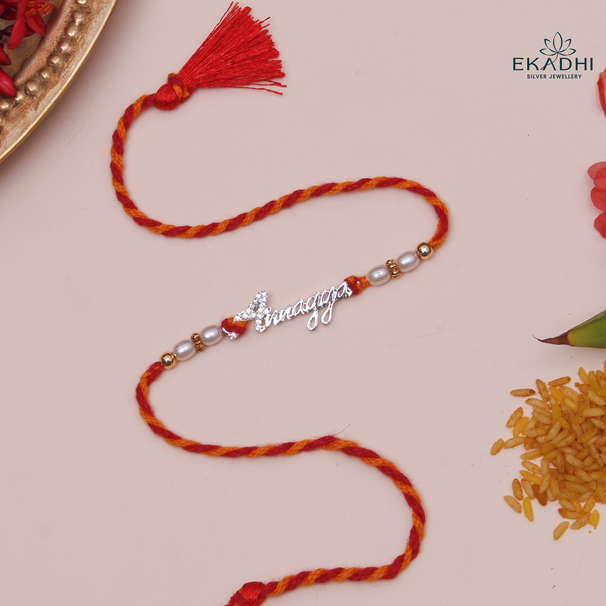 HJ49499 - Silver Rakhi