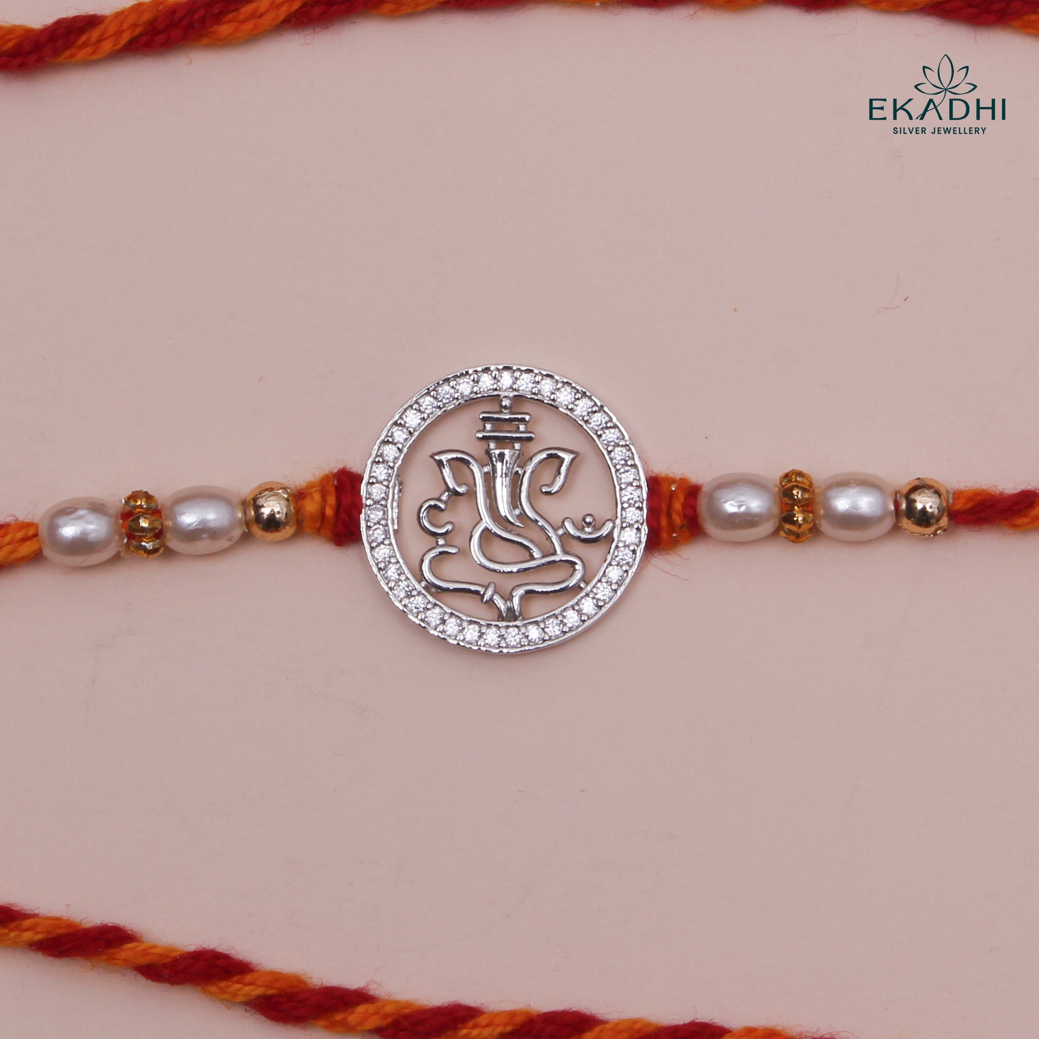 HJ49504 - SILVER RAKHI