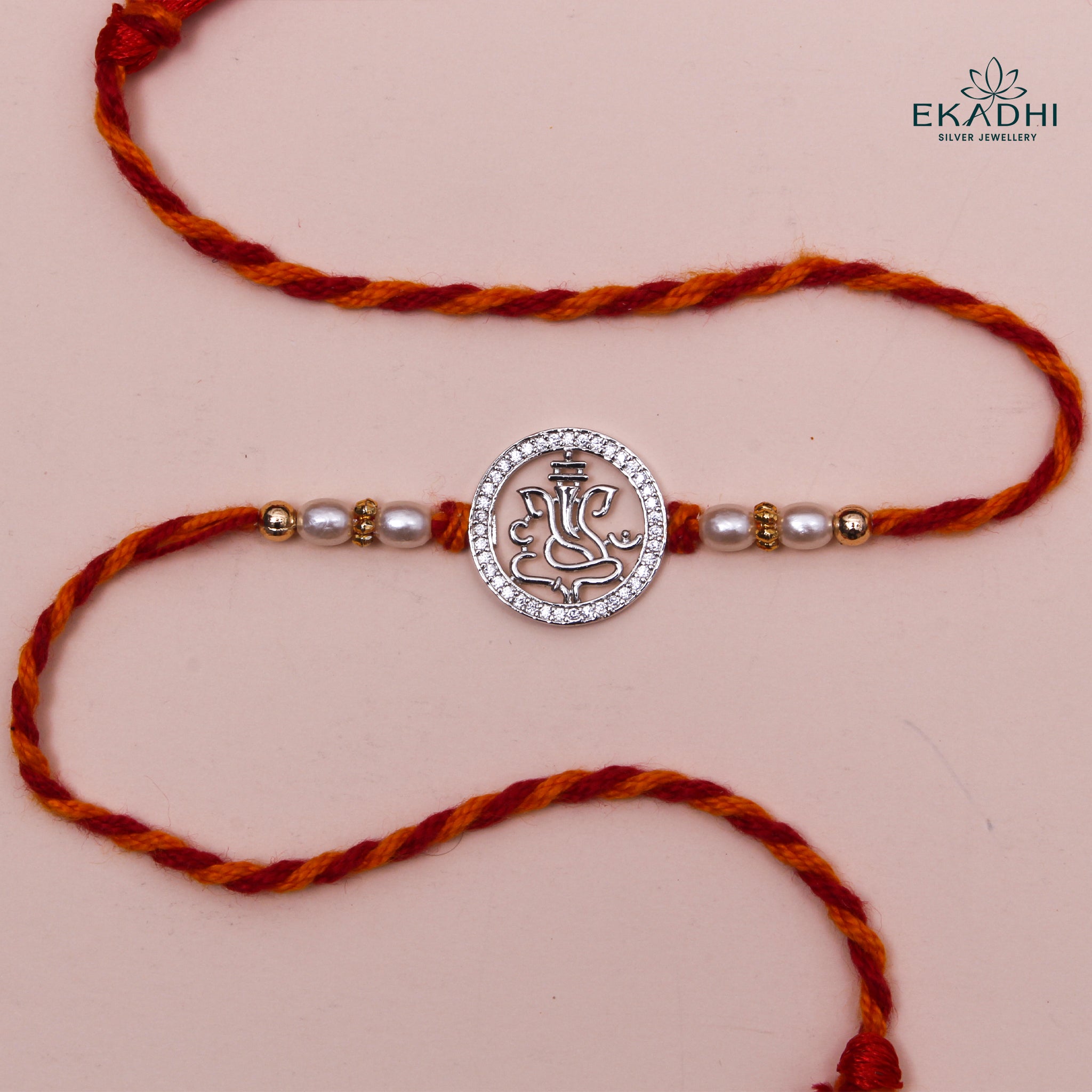 HJ49505 - SILVER RAKHI