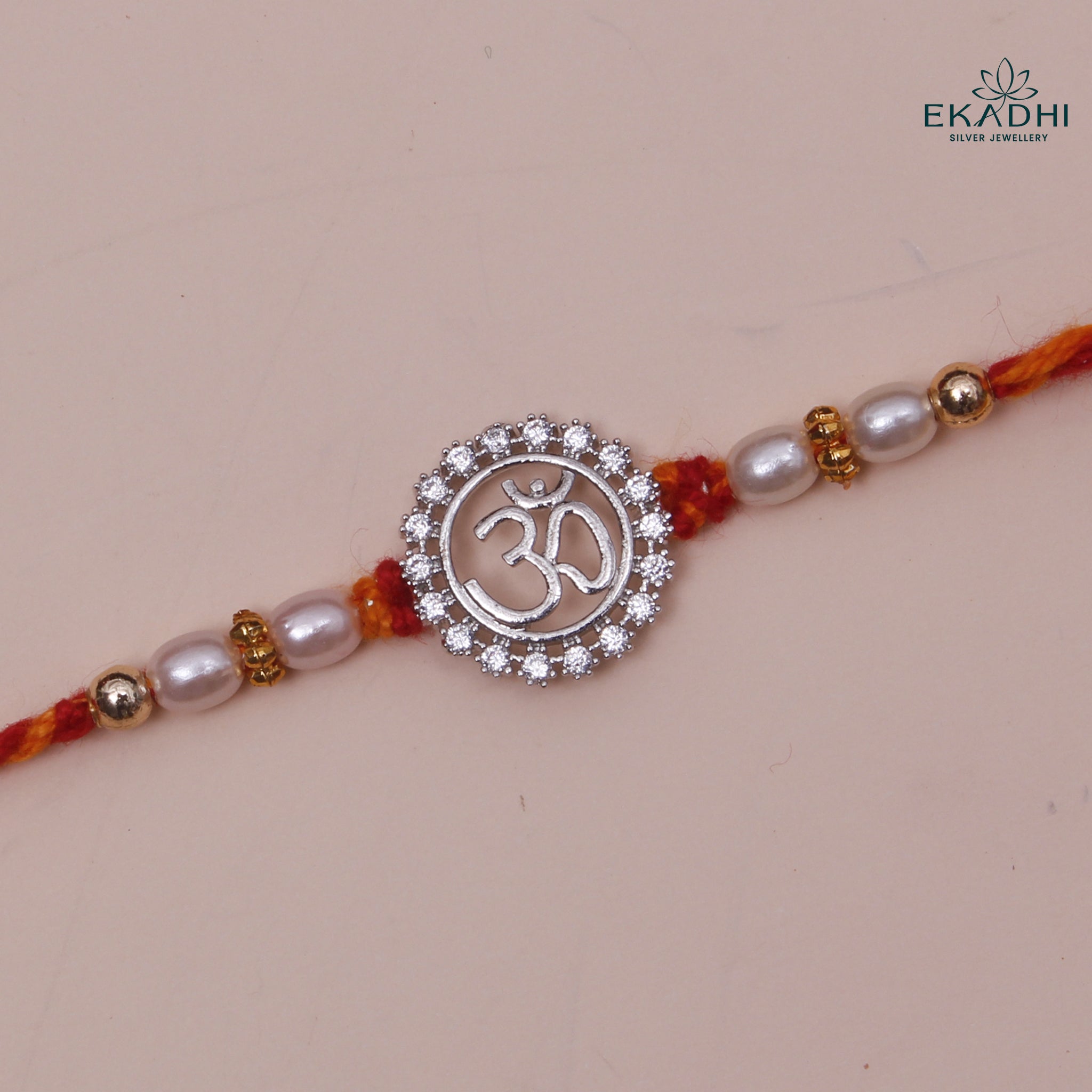HJ49521 - Silver Rakhi