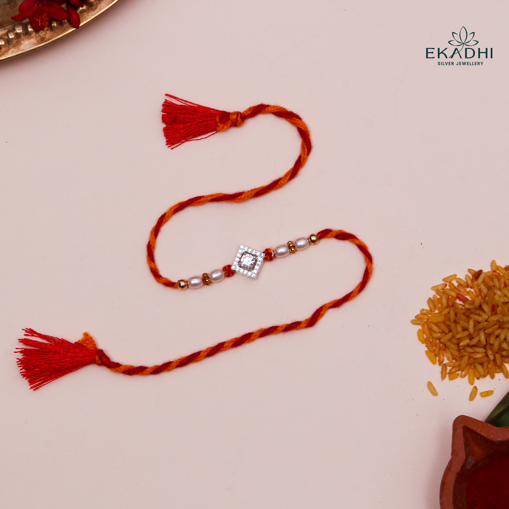 HJ49532 – Silver Rakhi