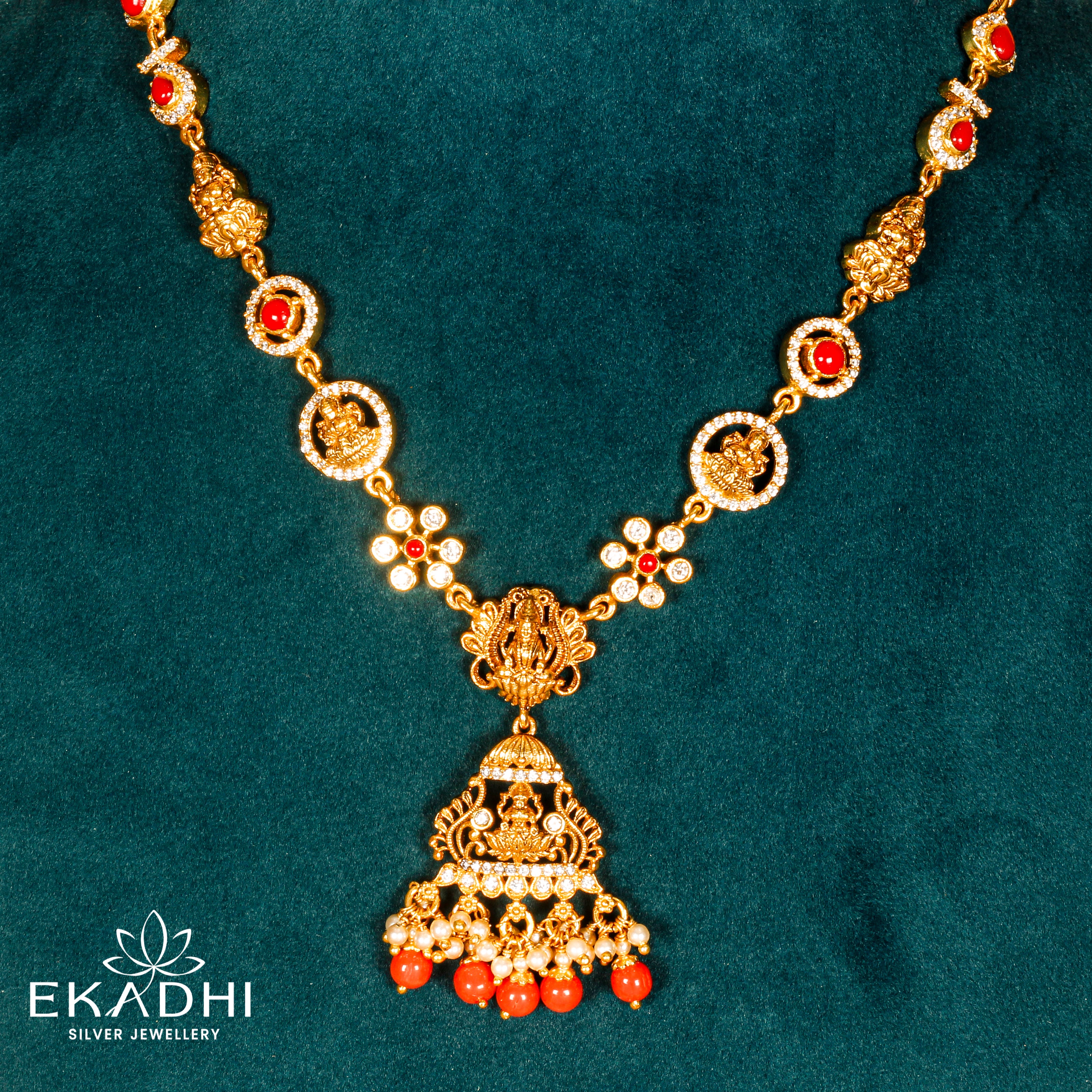 HJ6408 - NAKSHI CZ NECKLACE