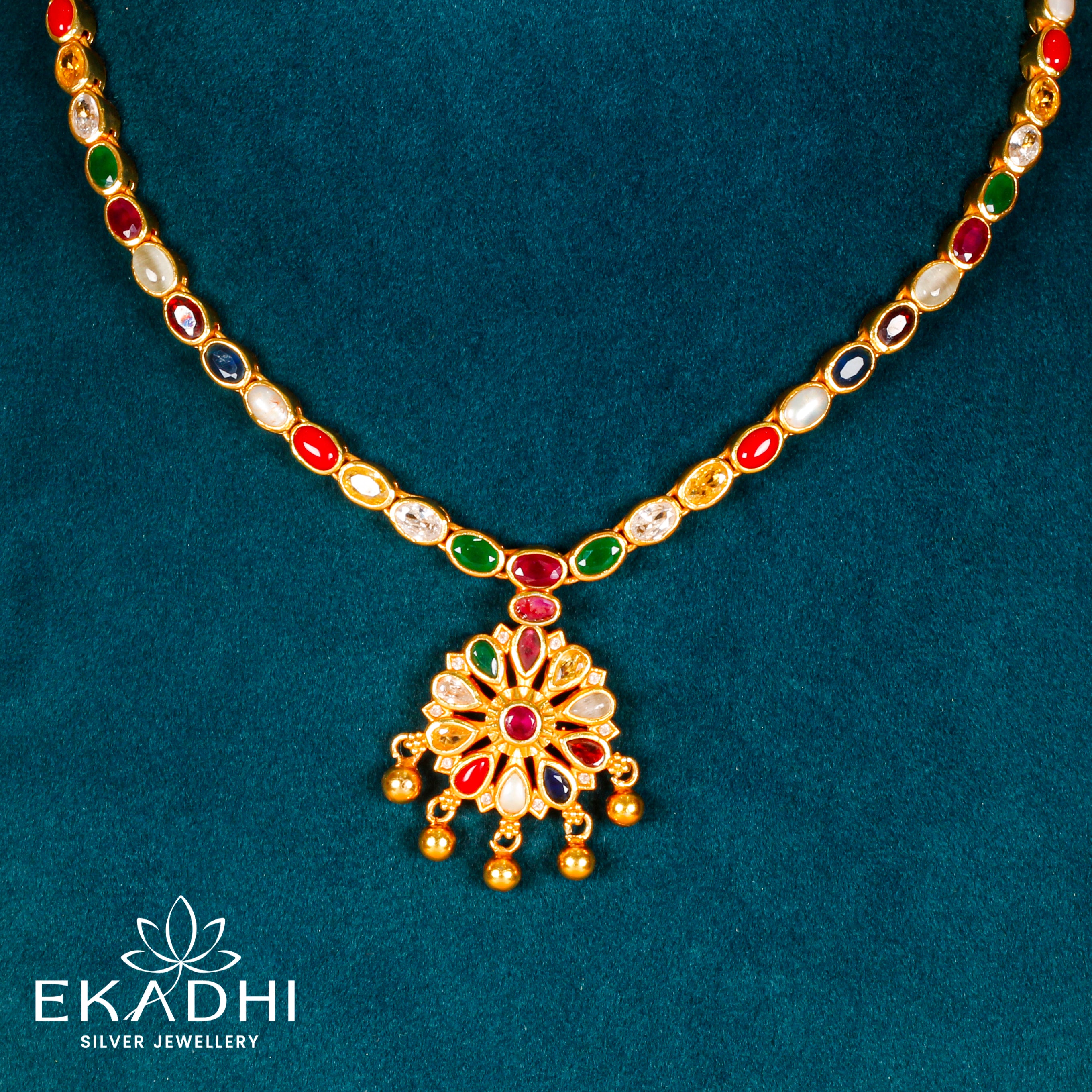 HJ6686 - NAKSHI CZ NECKLACE