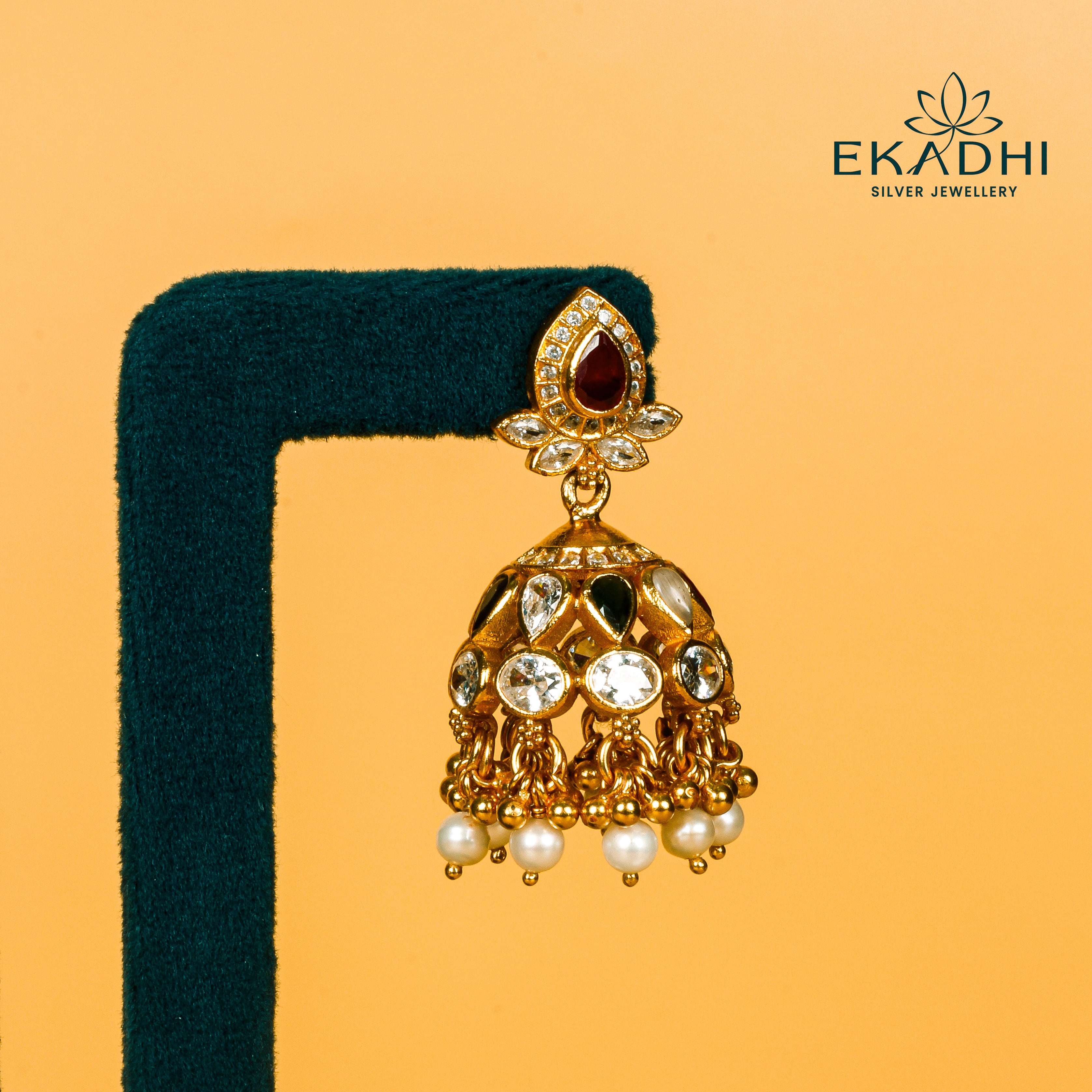 HJ6806 - NAKSHI CZ JHUMKA