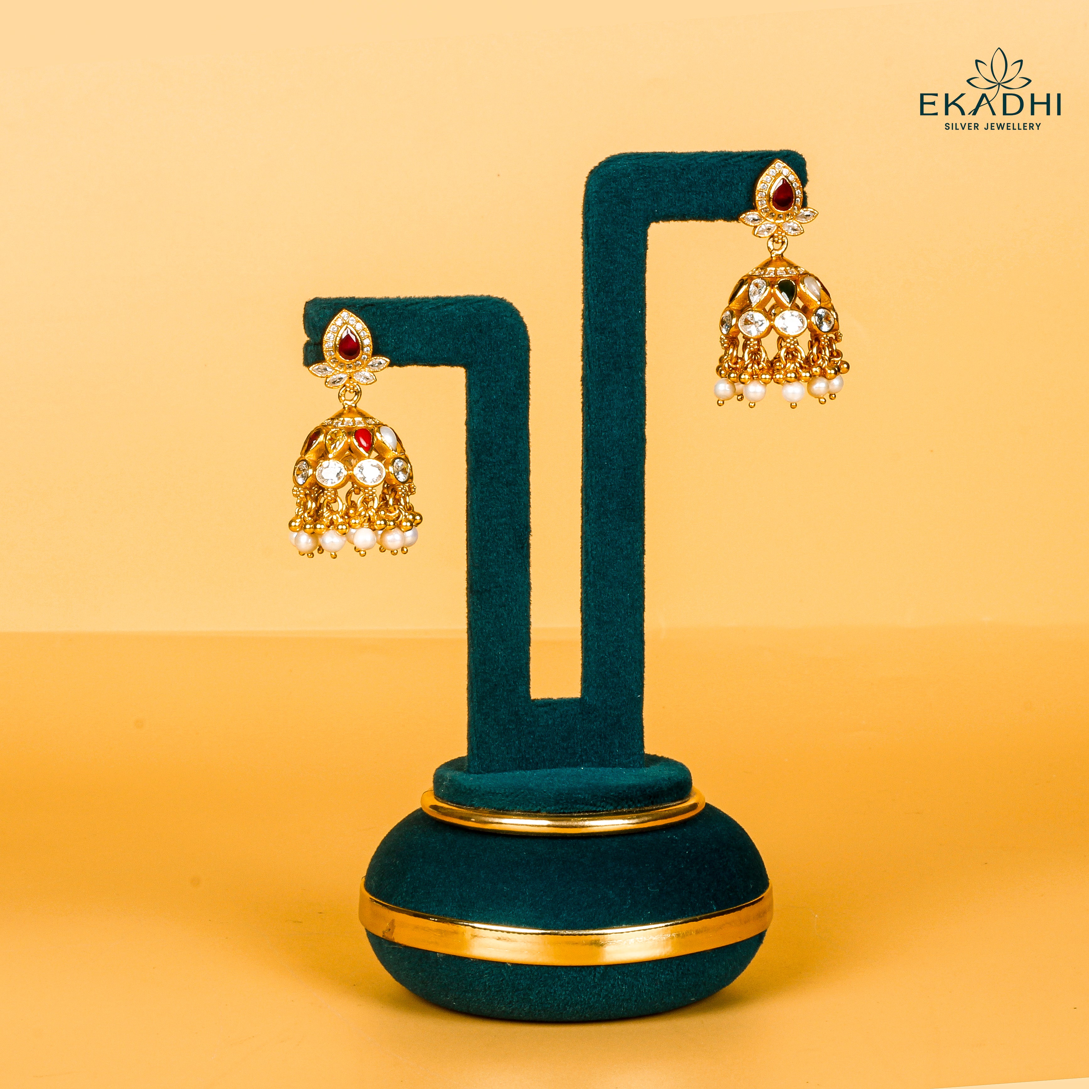 HJ6806 - NAKSHI CZ JHUMKA