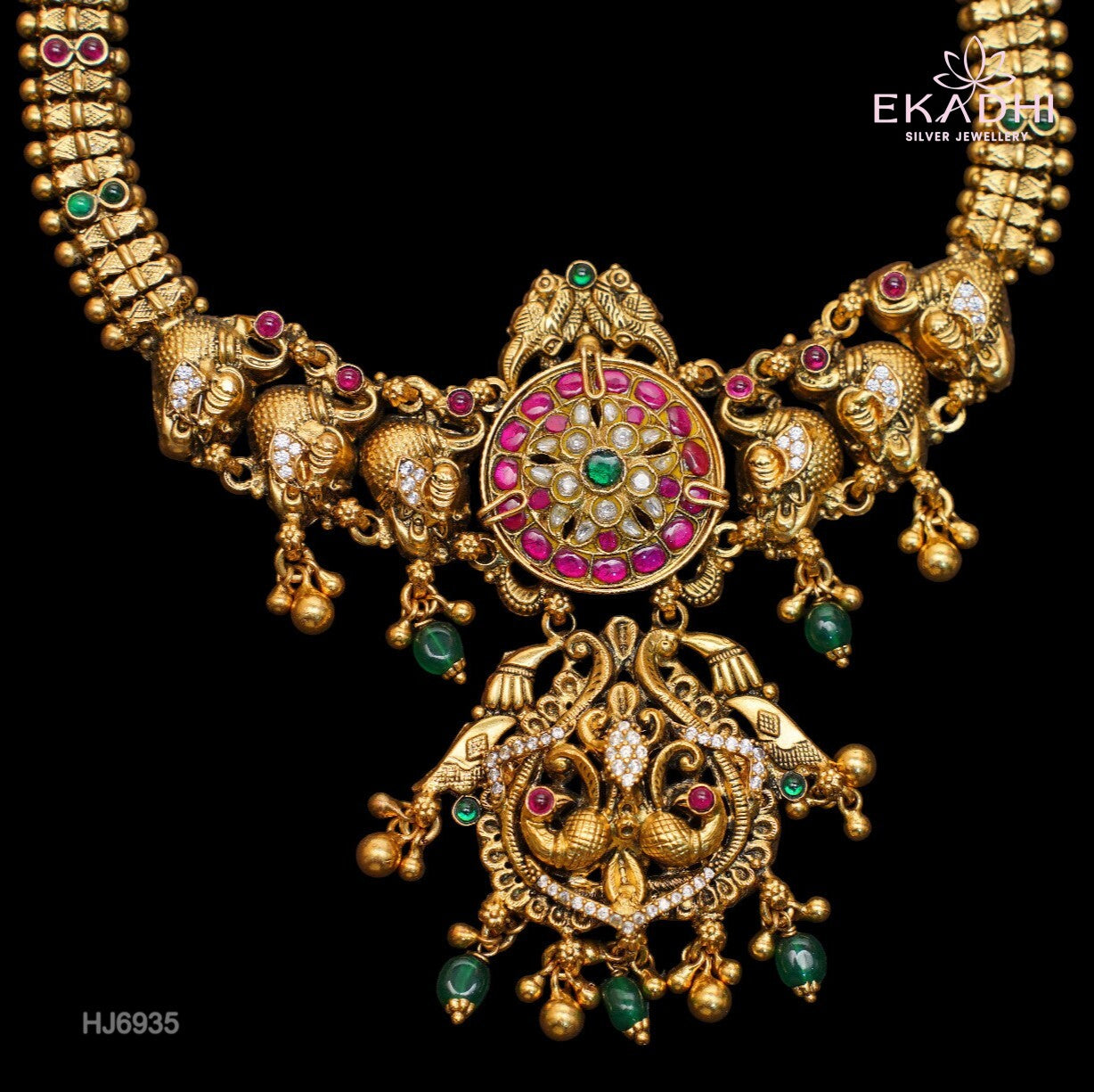 HJ6935 - Nakshi Kundan Necklace