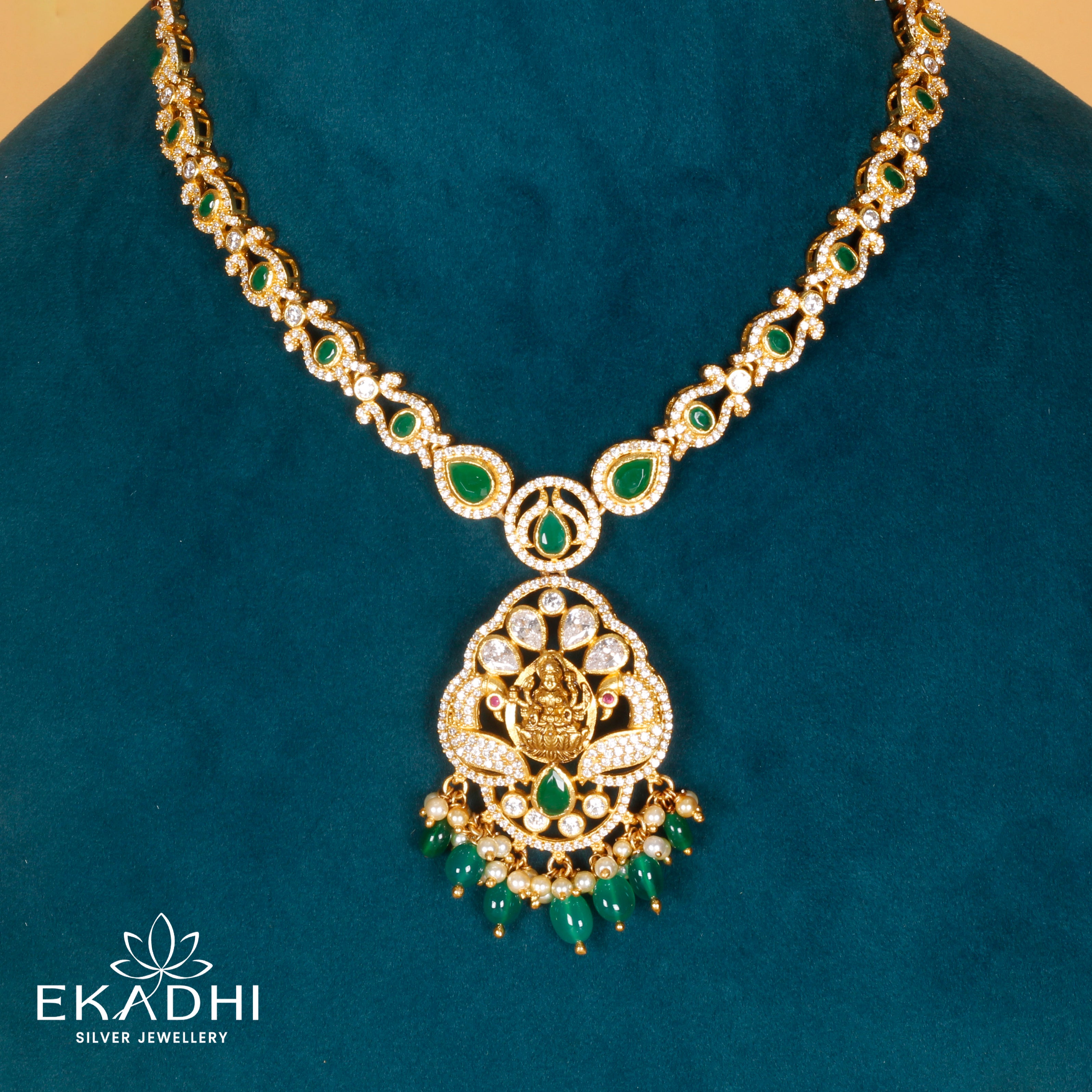HJ7124 - NAKSHI CZ NECKLACE