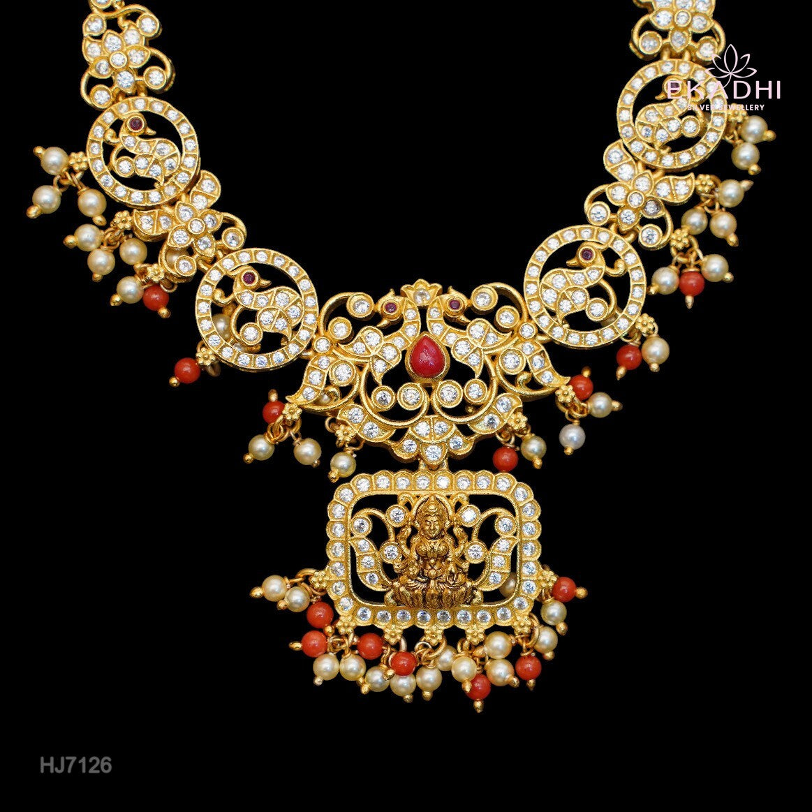 HJ7126 - Nackshi CZ  Necklace
