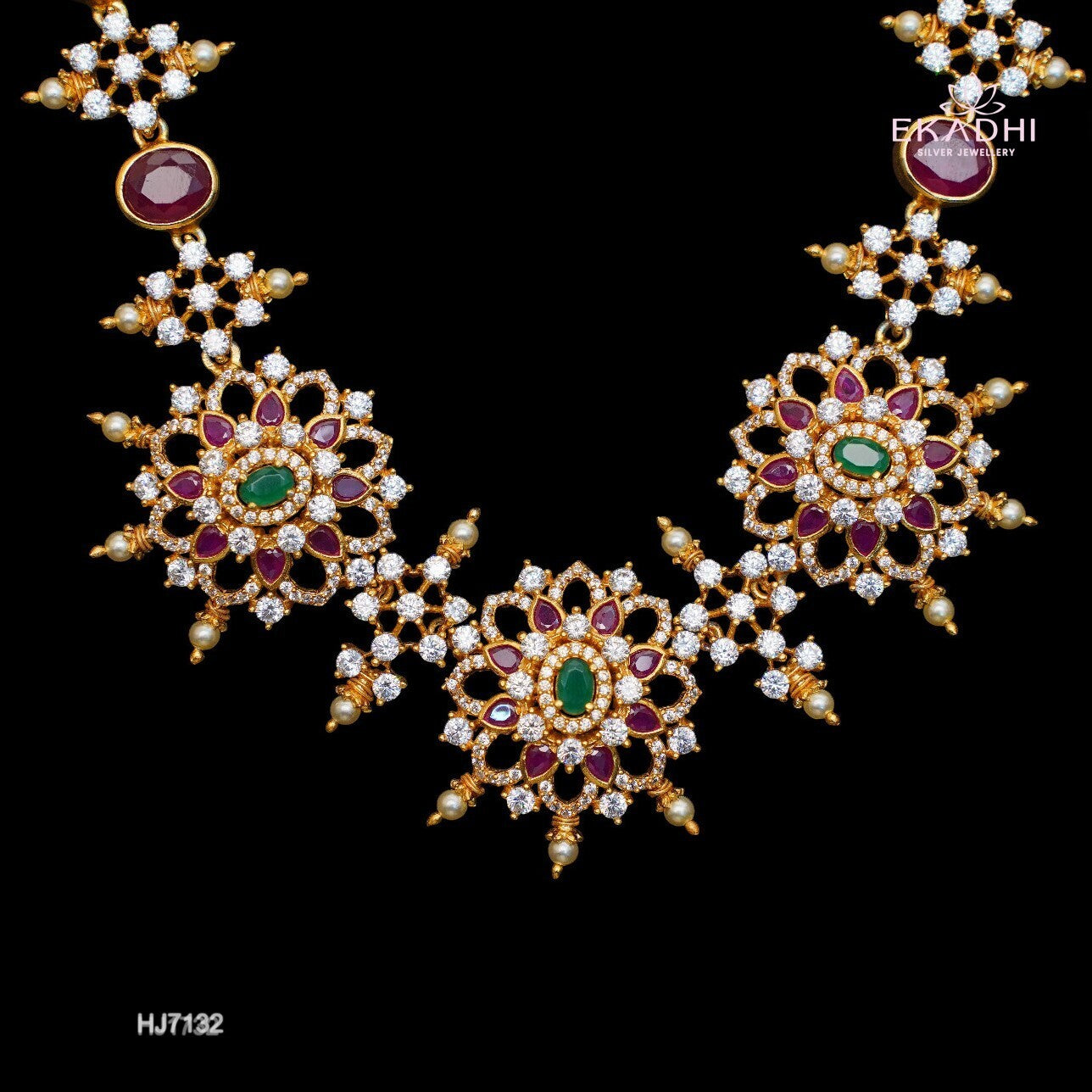 HJ7132 – Nakshi CZ Necklace