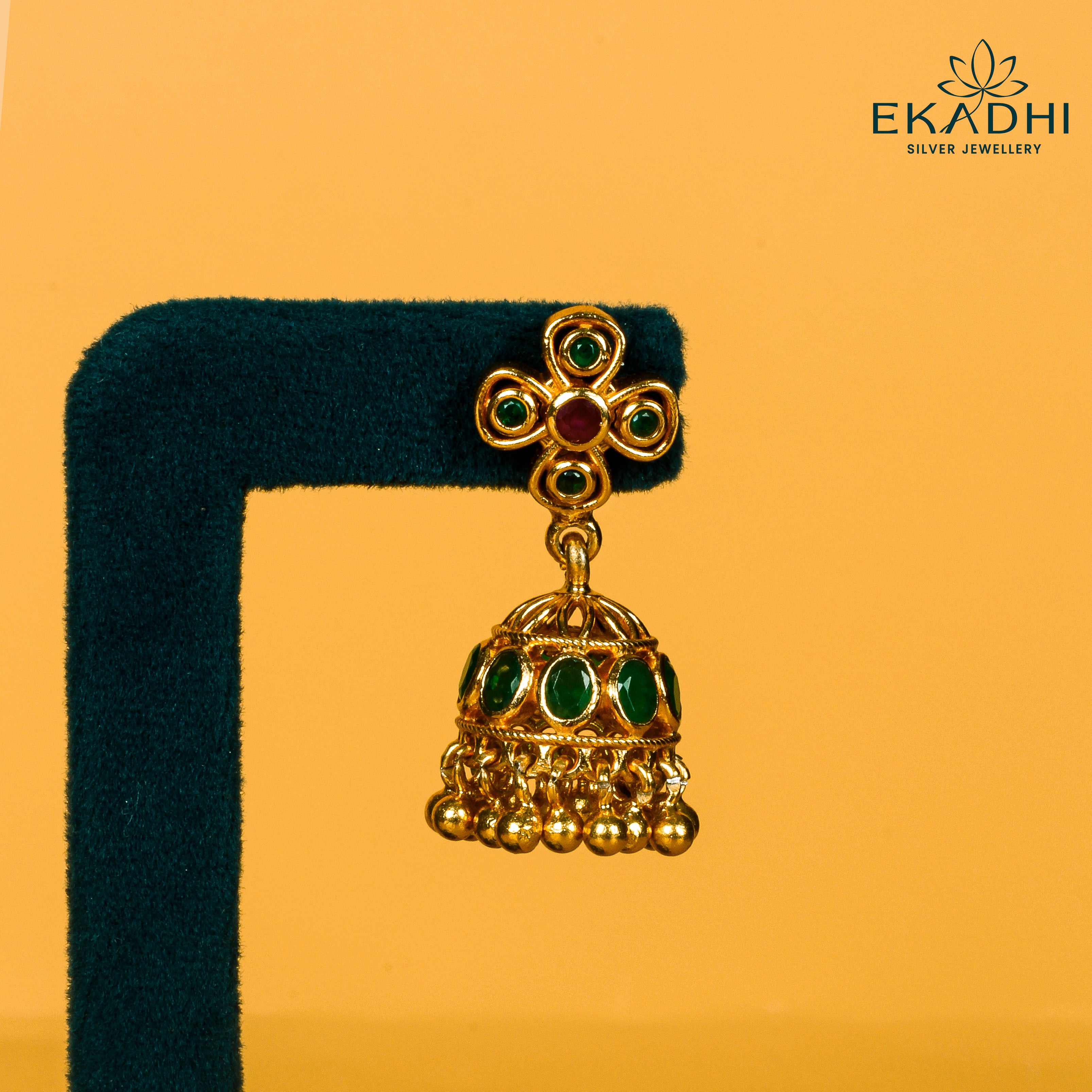 HJ9706 - NAKSHI CZ JHUMKA