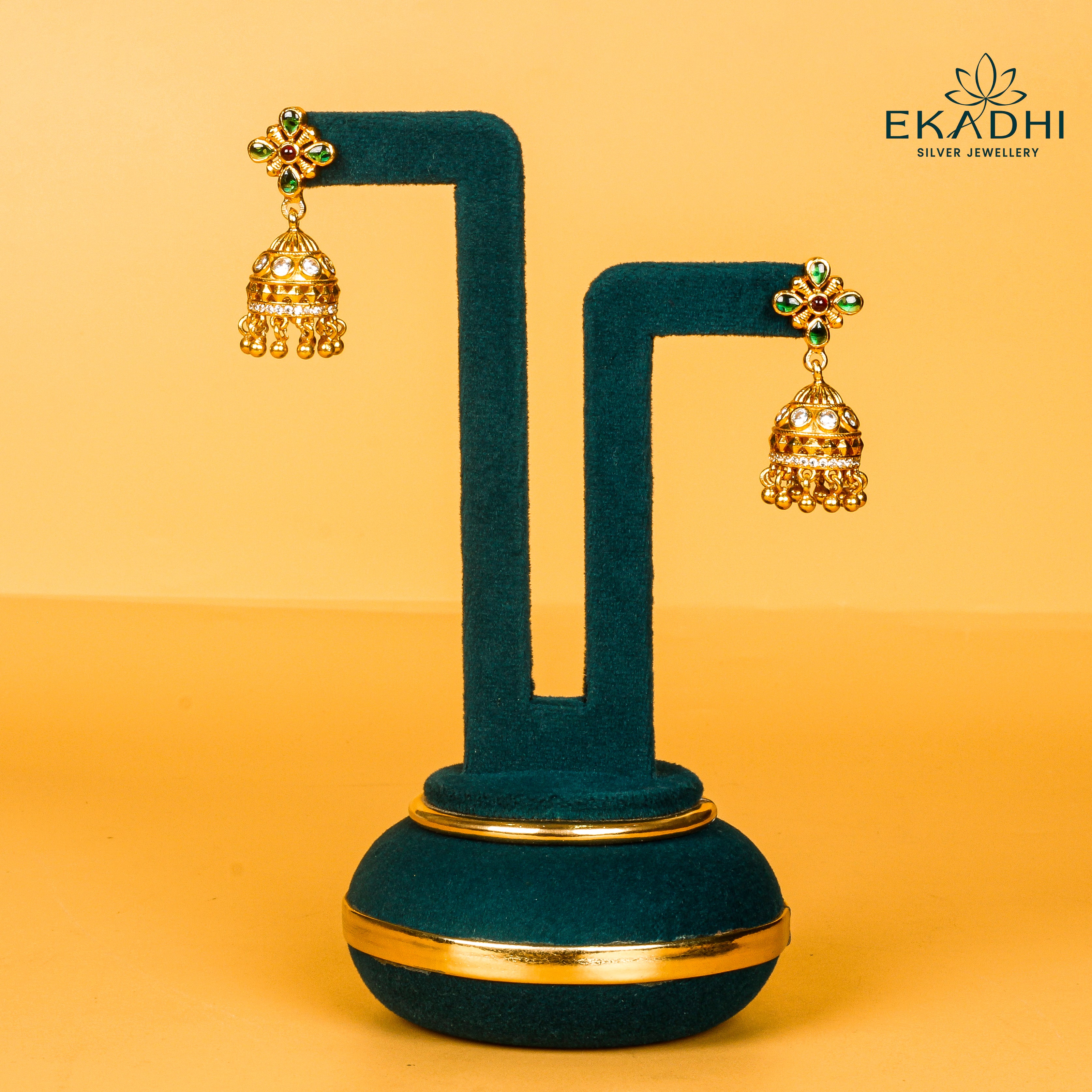 HJ9708 - NAKSHI CZ JHUMKA