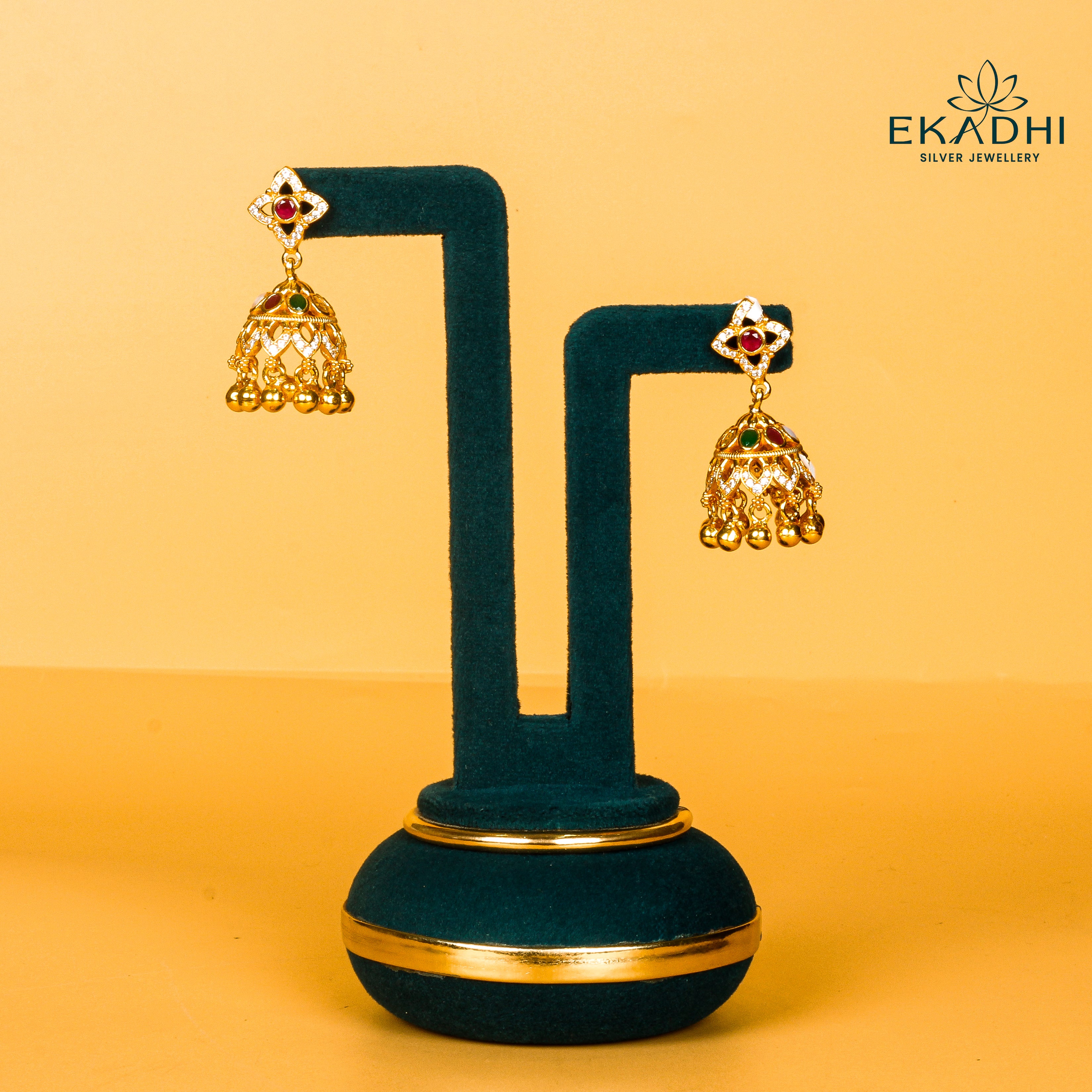 HJ9716 - NAKSHI CZ JHUMKA