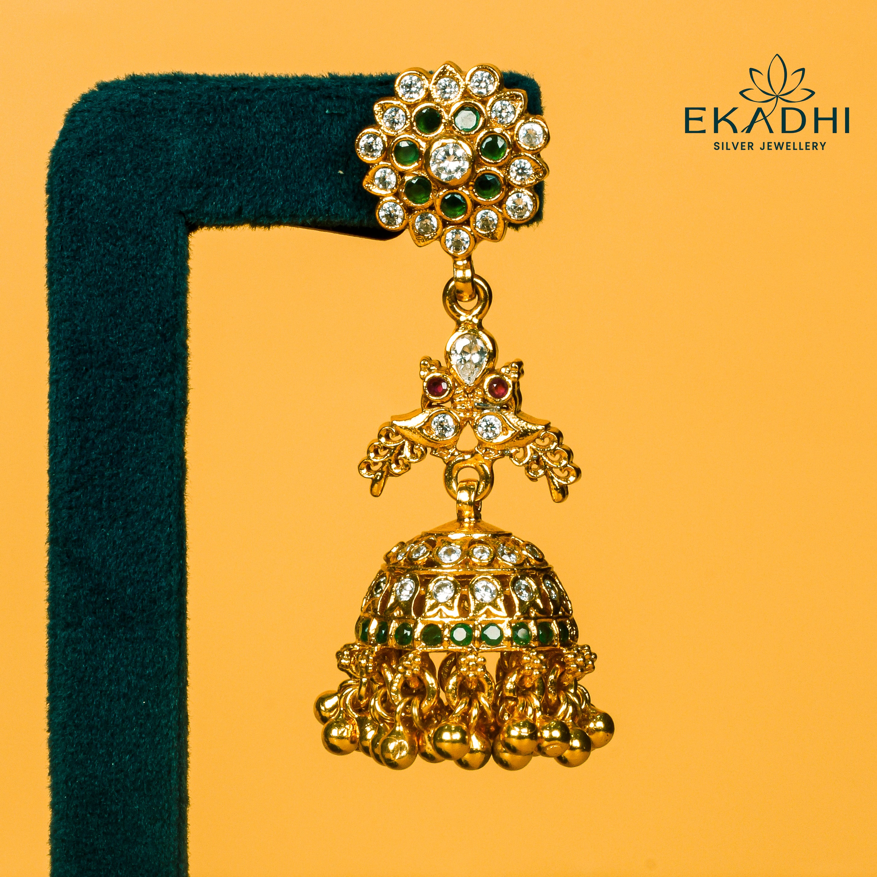 HJ9722 - NAKSHI CZ JHUMKA