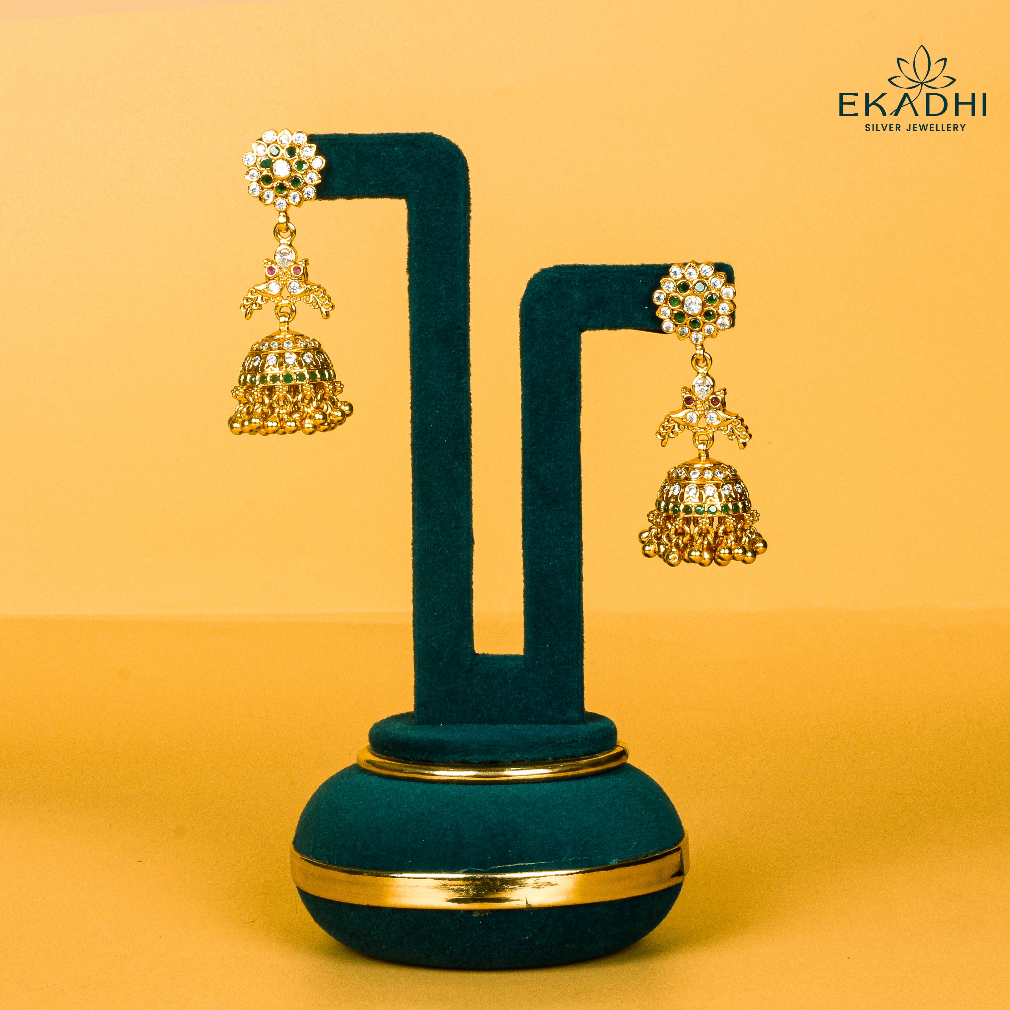 HJ9722 - NAKSHI CZ JHUMKA